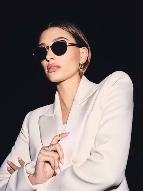 occhiali hailey bieber ysl|hailey bieber vogue.